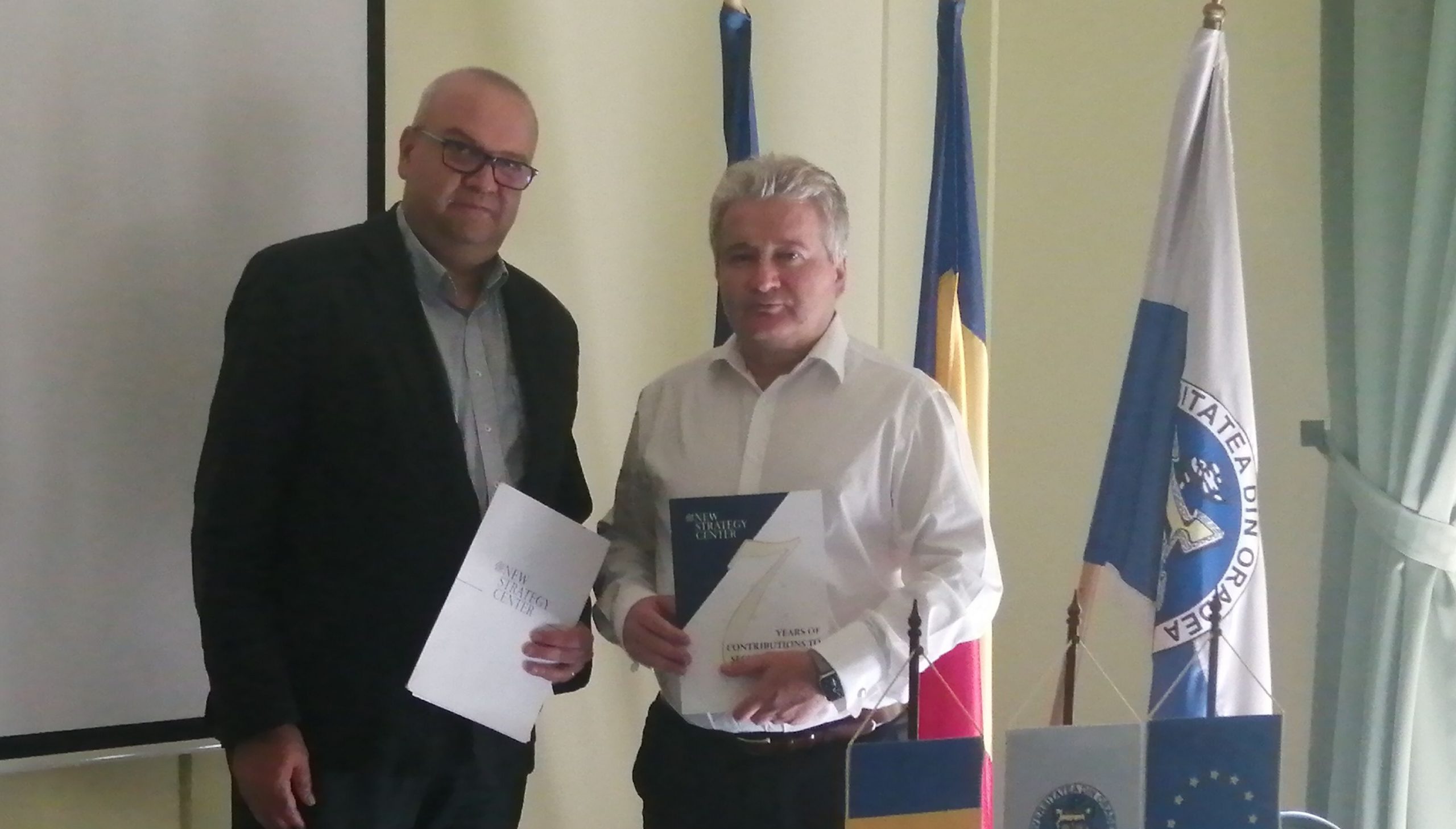 Cooperation agreement New Strategy Center – the University of Oradea