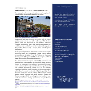 Parliamentary elections in Bulgaria