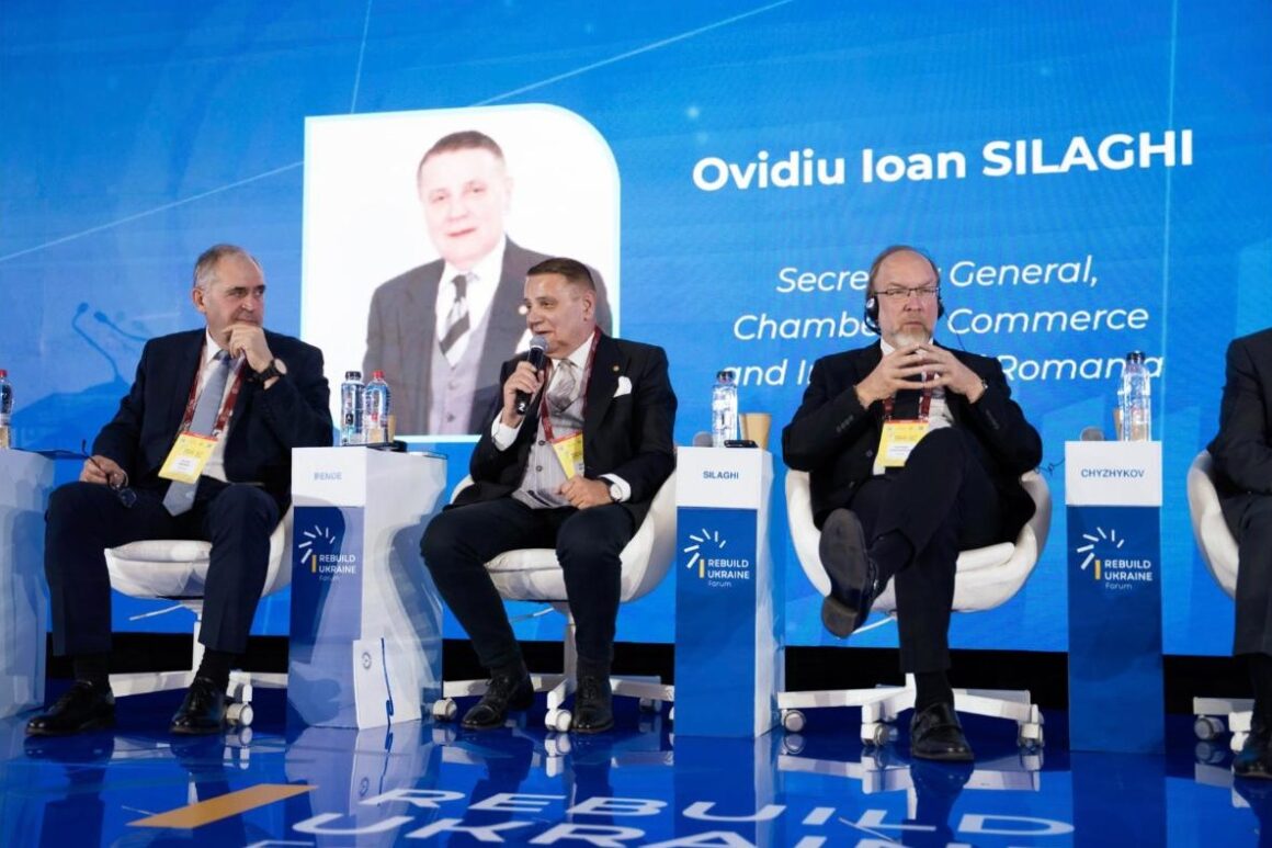 Sándor Bende, Ovidiu Ioan Silaghi and Gennadiy Chyzhykov, Panel II, Rebuild Ukraine Forum 2026