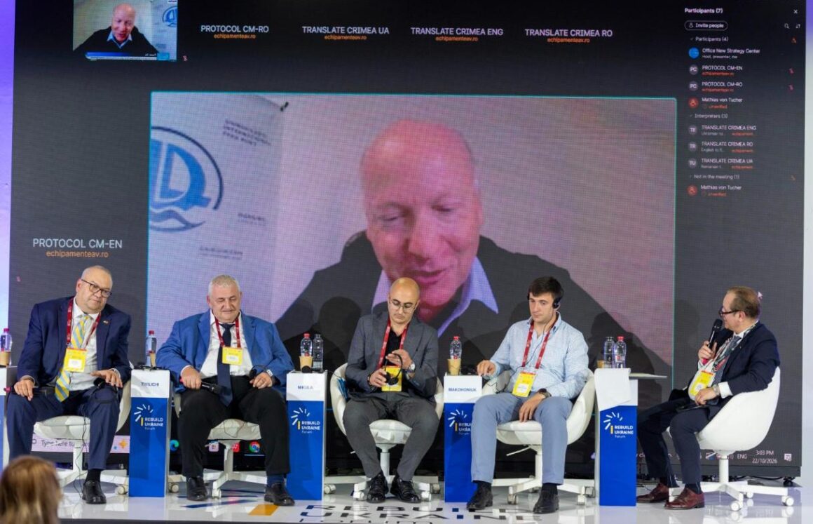 Mathias von Tucher joining Panel IVc remotely, Rebuild Ukraine Forum 2026