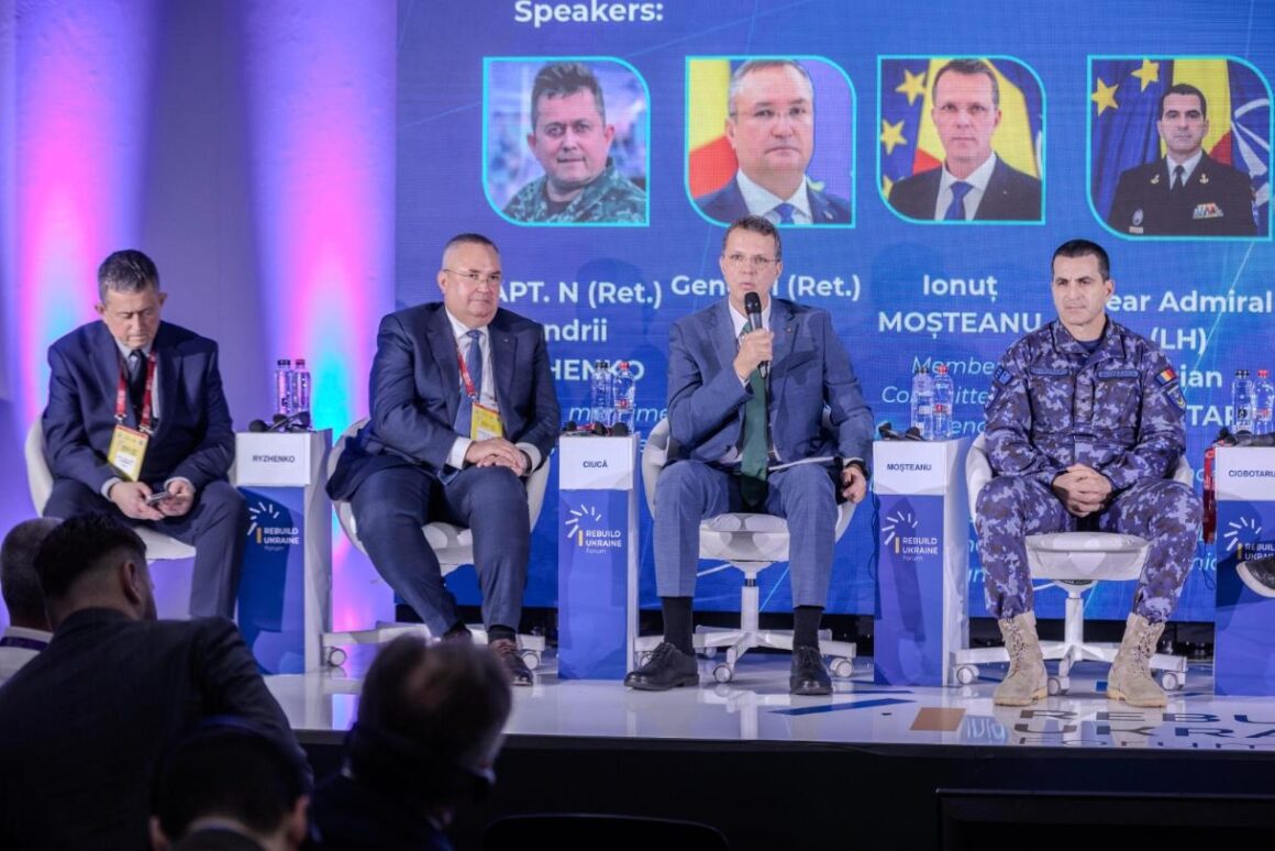 Andrii Ryzhenko, Nicolae Ciucă, Ionuț Moșteanu and Marian Ciobotaru, Panel VIb